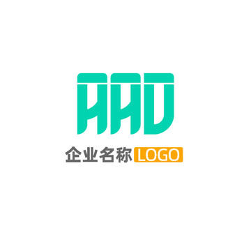 字母AAD标志logo模板