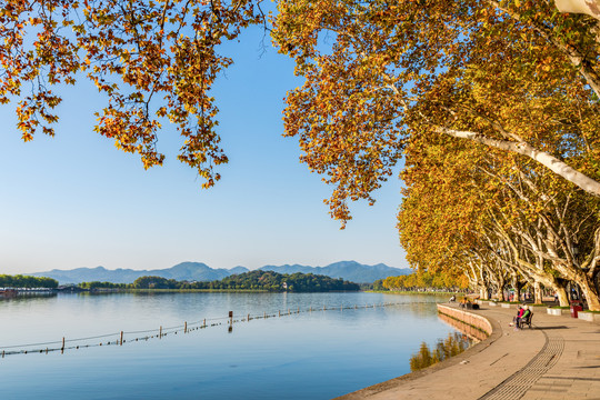 杭州西湖秋景