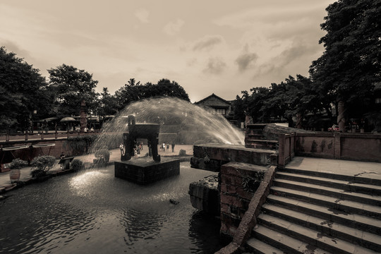 黄龙溪水景