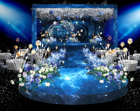 星空婚禮設(shè)計(jì)舞臺(tái)展示區(qū)