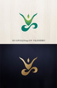 logo标志商标字体设计瑜伽