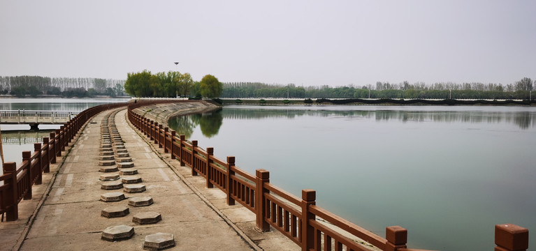 郏县青龙湖畔风景