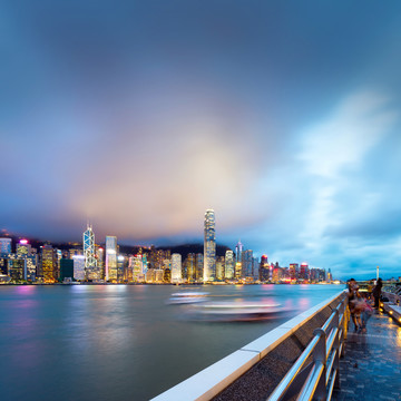 香港维多利亚港夜景