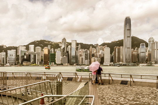 香港维多利亚港景观