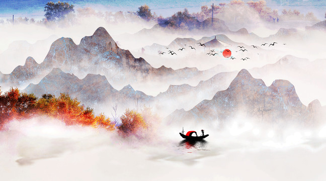 意境水墨畫