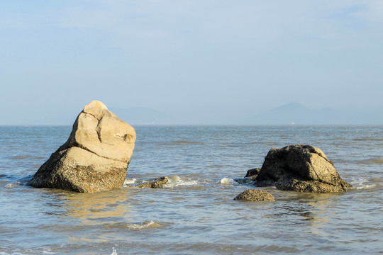 中国浙江省舟山市普陀山海边风景