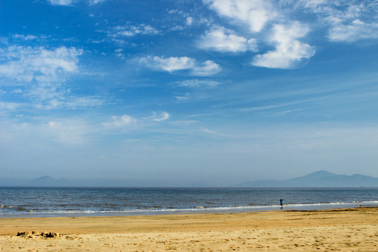 中国浙江省舟山市普陀山海边风景