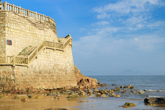 中国浙江省舟山市普陀山海边风景