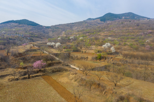 航拍济南南部山区盘山公路028