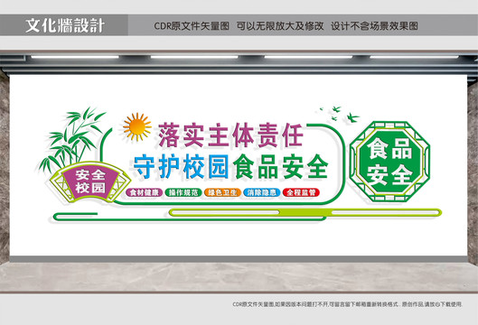 食堂文化墻