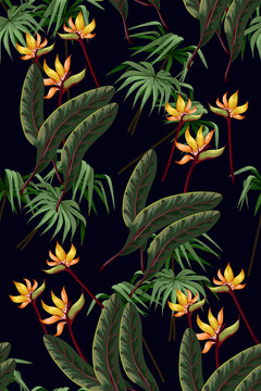 熱帶風(fēng)格花卉女裝花型