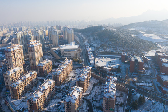 城市风光冬景