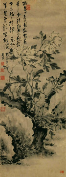 高鳳翰 牡丹圖軸