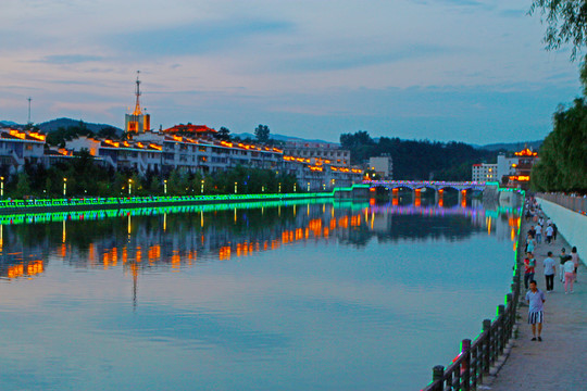 竹溪河夜景