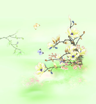手繪花卉