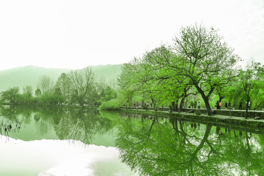 水墨江南风景画