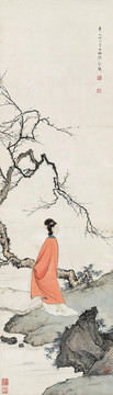 陳少梅賞梅圖