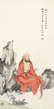 陳少梅無量壽佛