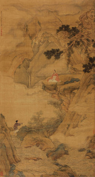 仇英云海觀濤圖
