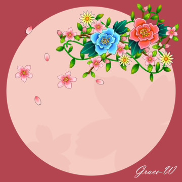 花朵裝飾背景