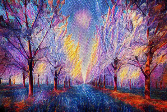 林間風(fēng)景畫