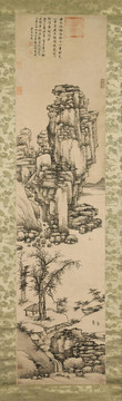 沈周溪山訪友圖