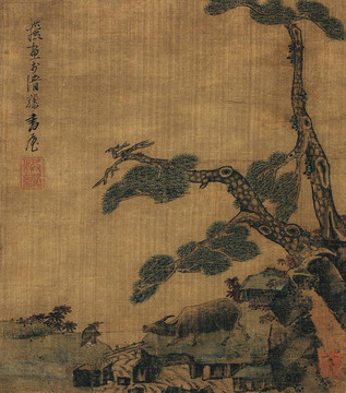 陳洪綬 牧牛圖