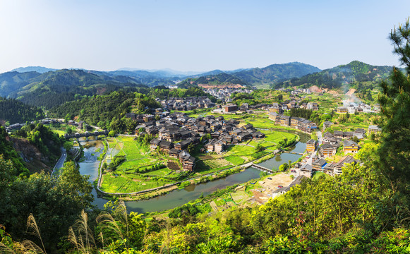 高清程阳八寨全景