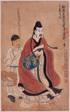陳洪綬王羲之像
