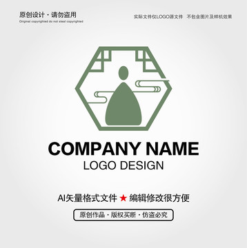 禪意人物L(fēng)OGO