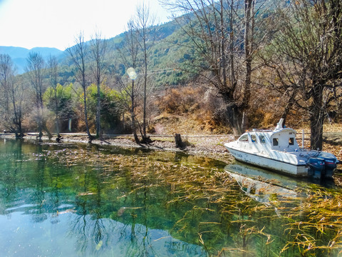 泸沽湖三家村码头