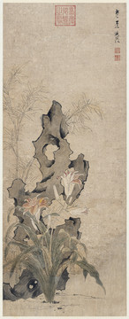 陳洪綬壽萱圖