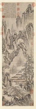 冷謙白岳圖