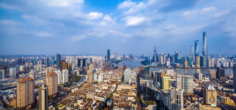 上海陆家嘴全景