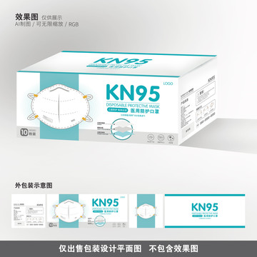 KN95防護口罩包裝