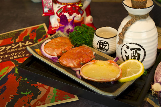 日式烧烤螃蟹
