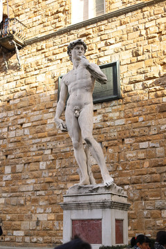 意大利佛罗伦萨君主广场大卫雕塑