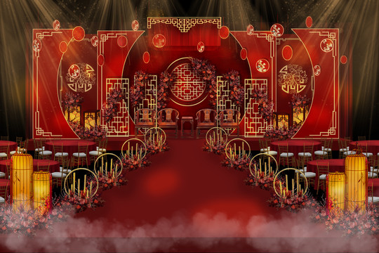 中式婚礼主舞台
