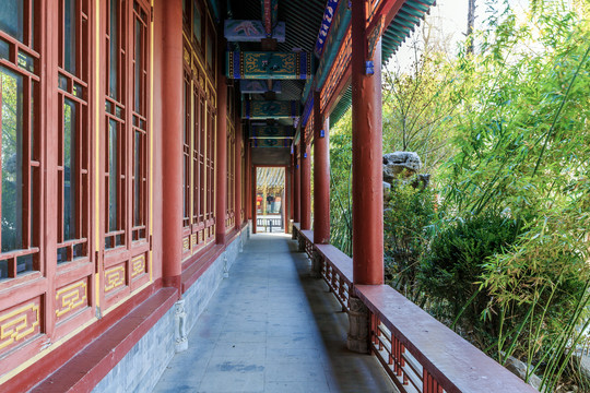 中式建筑回廊