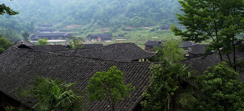 土家民居吊脚楼