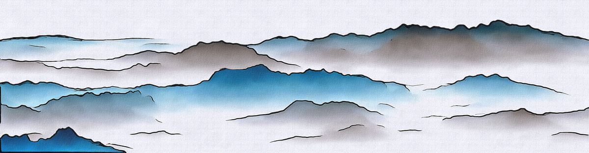 大幅山水