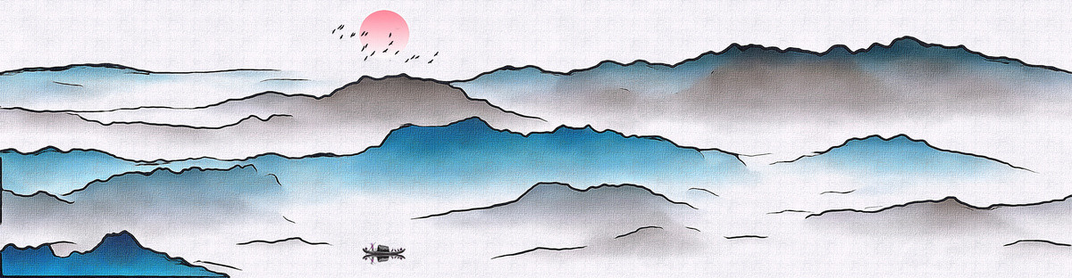 山水壁畫