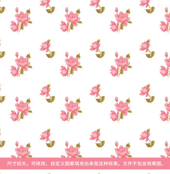 粉金薔薇四方聯(lián)續(xù)圖案