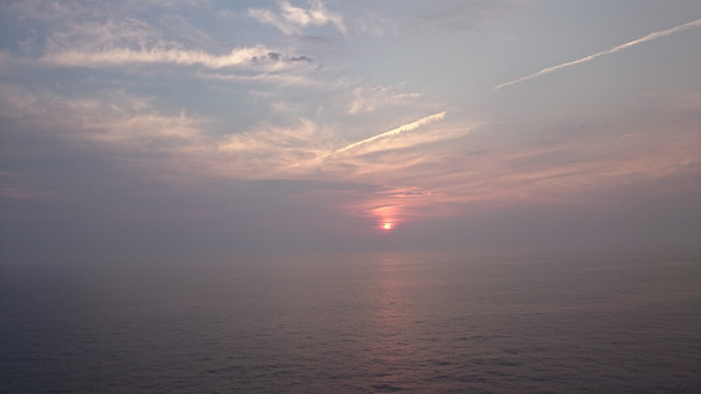 海上日出日落