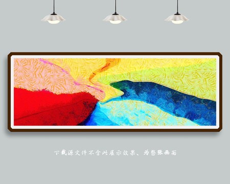 抽象油畫