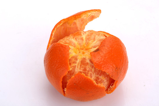 橘子剥开橘子