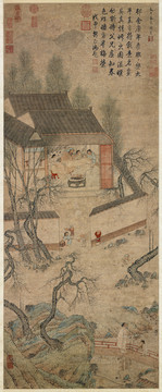 錢貢太平春色圖