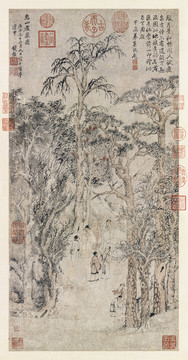 錢谷惠山煮泉圖