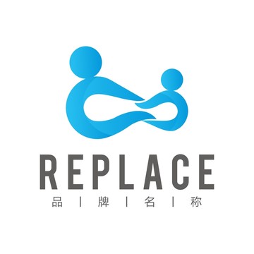 親子手牽手標(biāo)志