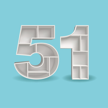 矢量創(chuàng)意51房子立體字